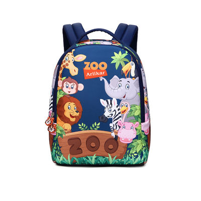 Niestandardowy Blue Mini Kids School Backpack Bag Z Arlikar Printing