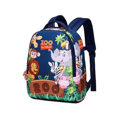 Niestandardowy Blue Mini Kids School Backpack Bag Z Arlikar Printing