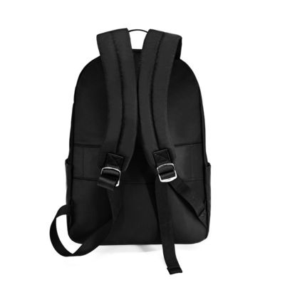 Unisex Mały, miękki plecak z nylonu, lekki, czarny