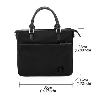 Tkanina poliestrowa podkładana Crossbody Tote torebka ręczna Czarny Kolor Wielofunkcyjny