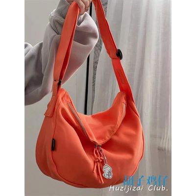 Tkanina wyściółka Casual Crossbody torebka Biały kolor na sezon letni