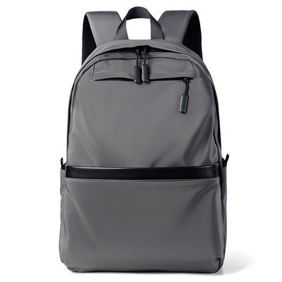 Unisex Student Bag Backpack Zipper Zamknięcie szary kolor wodoodporny