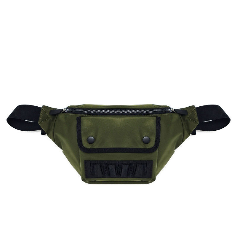 Zielony Fanny Hip Pack, Nylon Fanny Waist Bag Lightweight