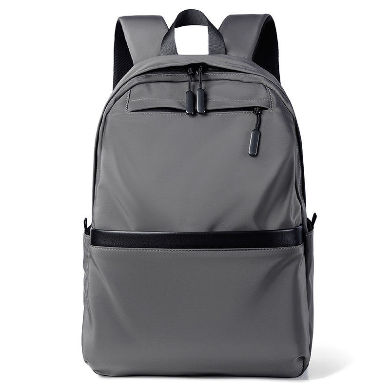 Unisex Student Bag Backpack Zipper Zamknięcie szary kolor wodoodporny